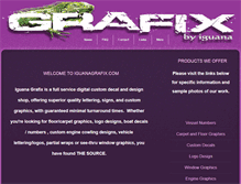 Tablet Screenshot of iguanagrafix.com